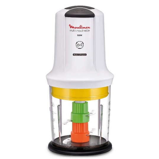 MINI HACHOIR MOULINEX MULTIMOULINETTE 6EN1 500W BLANC